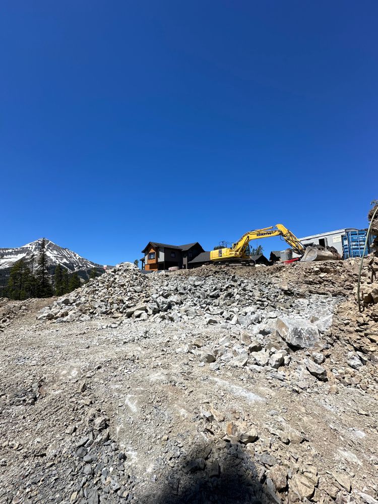 Dirt Work for R&H Homes in Bozeman, MT