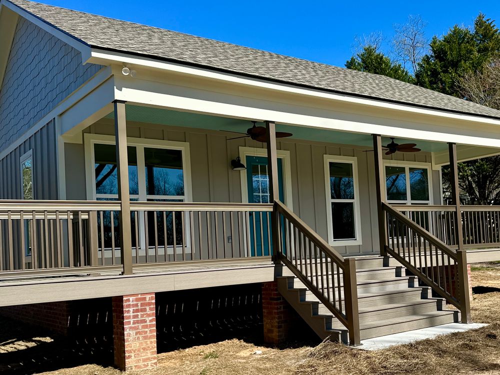 Aluminum Composite Porches and Decks  for Emfinger Custom Builders LLC in Pine Mountain, GA