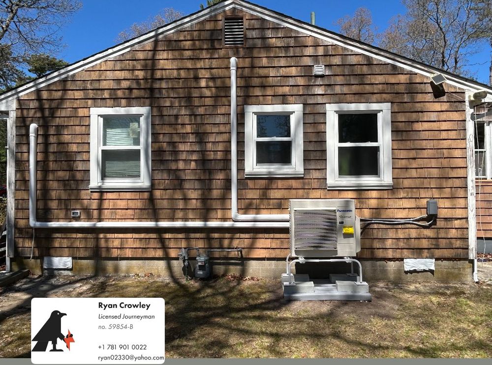 Mini Split Installations for Ryan Crowley, Journeyman Electrician in Wareham, MA
