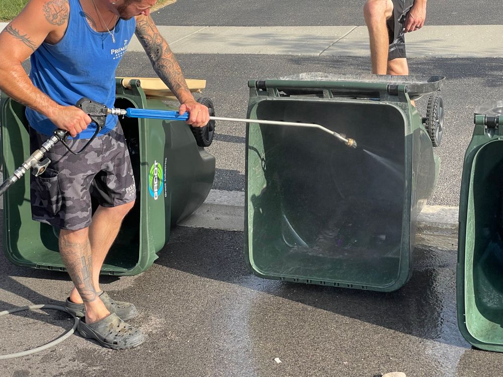 Trash & Recycling Bin Cleaning for Premier Partners, LLC. in Lake County, IL