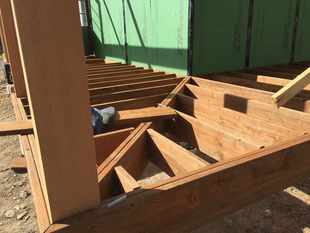 Framing for R&H Homes in Bozeman, MT