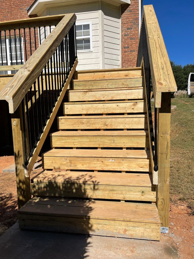 Decking work for Compadres Concrete in Griffin, GA