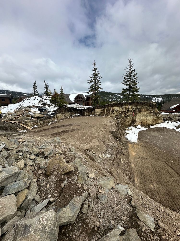 Dirt Work for R&H Homes in Bozeman, MT