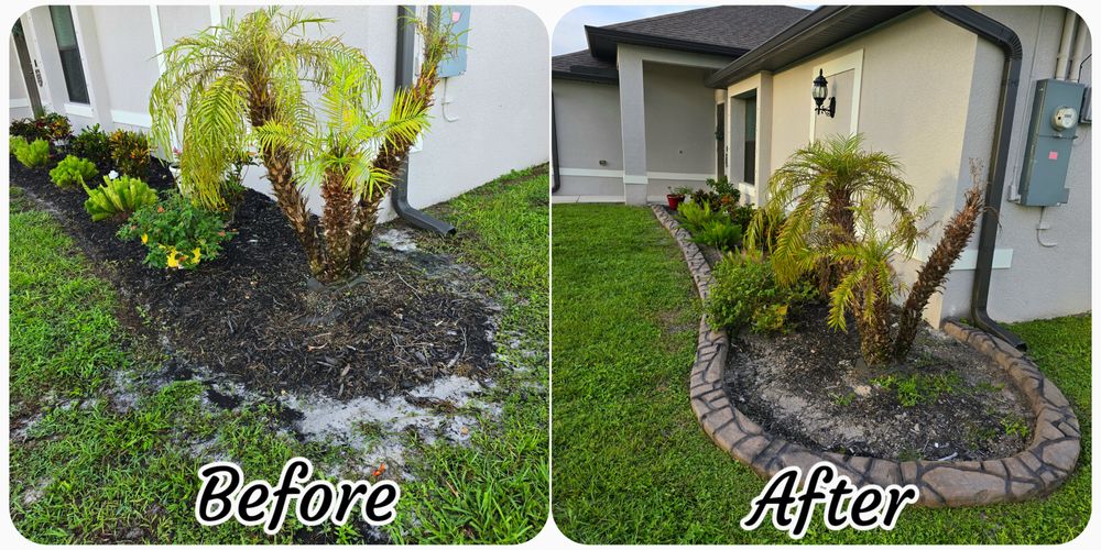 Before & After for AL Curbs in Cape Coral, FL