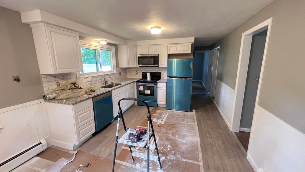 If you're looking to update your kitchen without spending a fortune, our Kitchen and Cabinet Refinishing service are perfect for you! We can refinish your cabinets to give them a new look, and we also offer painting services if you want to change the color. for OMG Painting in Springfield, MA