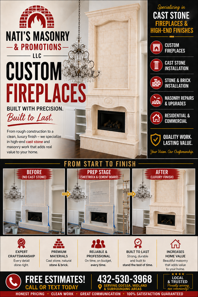 All Photos for Nati's Masonry & Promotions LLC in Odessa, TX