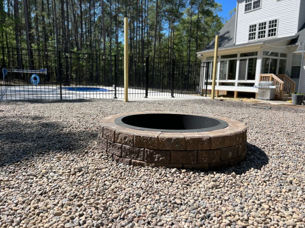 Retaining Wall for KM Landworks in Moncure ,  NC