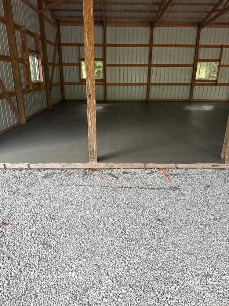 Our Pole Barn Floors service ensures durable, high-quality concrete flooring that withstands heavy loads and varying weather conditions, providing homeowners with a long-lasting solution for barns or outdoor structures. for Immaculate Concrete and Construction in Troy, IL