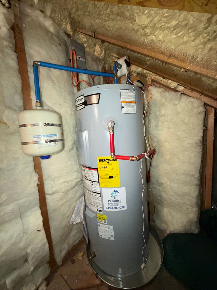 Water Heater Installation and Repairs for Paradise Home Services, Licensed Plumbing Co. in Daniel Island, SC