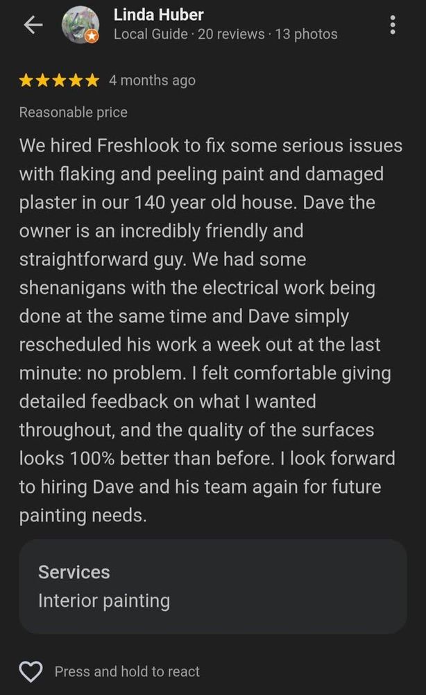 All Photos for Freshlook Painting LLC in Springfield, PA