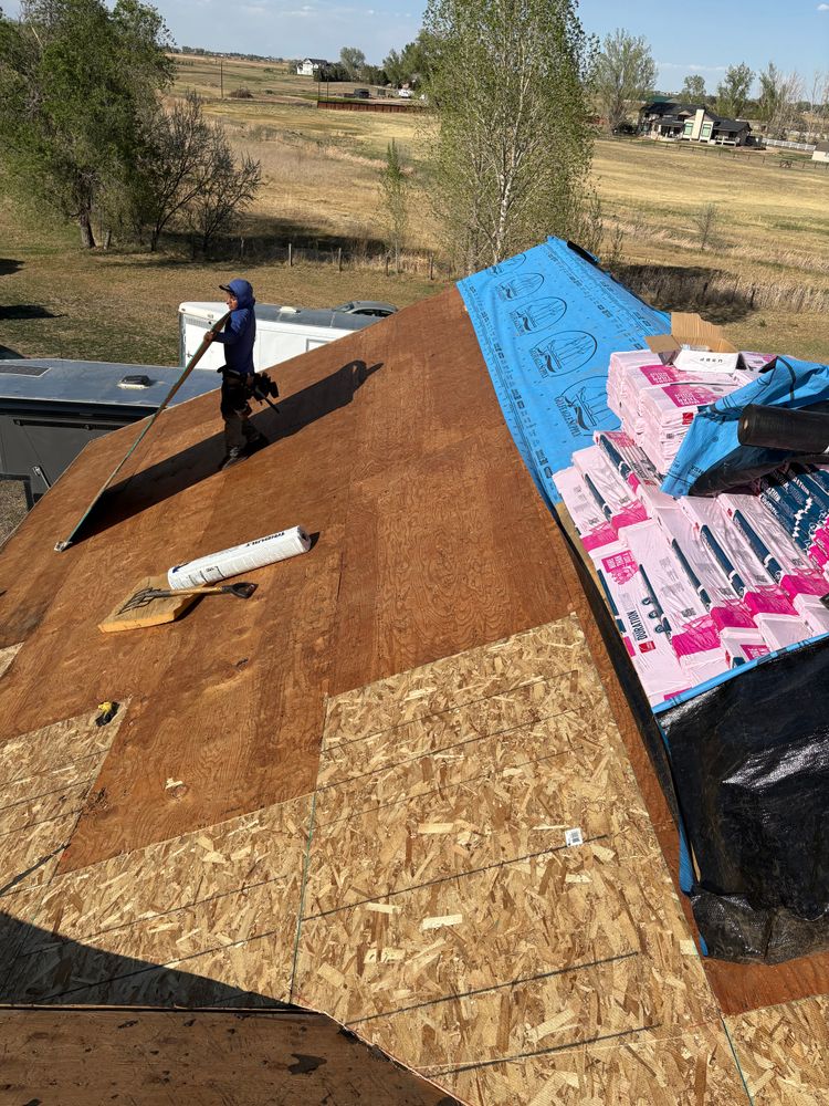 In production for Divine Roofing LLC in Severance, CO