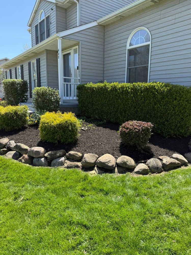 Our Shrub Trimming service enhances your home's curb appeal by expertly shaping and maintaining shrubs, ensuring a neat appearance while promoting healthy growth for a beautiful, inviting landscape year-round. for Next Level Outdoor Services in Akron, OH