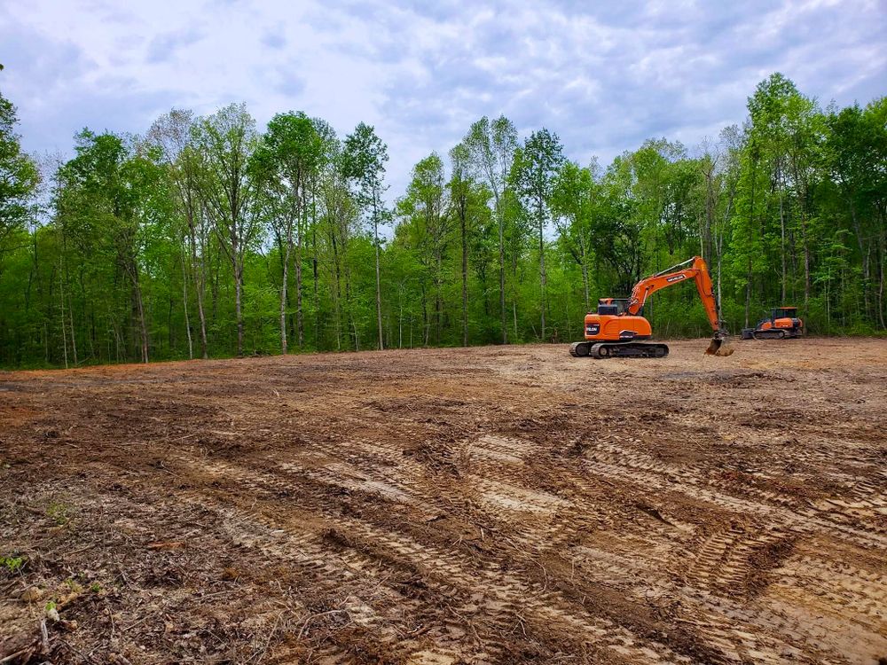 Our Site Preparation service ensures a smooth building process by expertly clearing and grading land, removing obstacles, and creating a stable foundation for your construction project to begin seamlessly. for H&H Earthworks in Decherd, TN