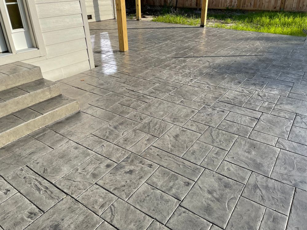 Stamped Concrete for Keen Decorative Concrete in Corpus Christi, TX