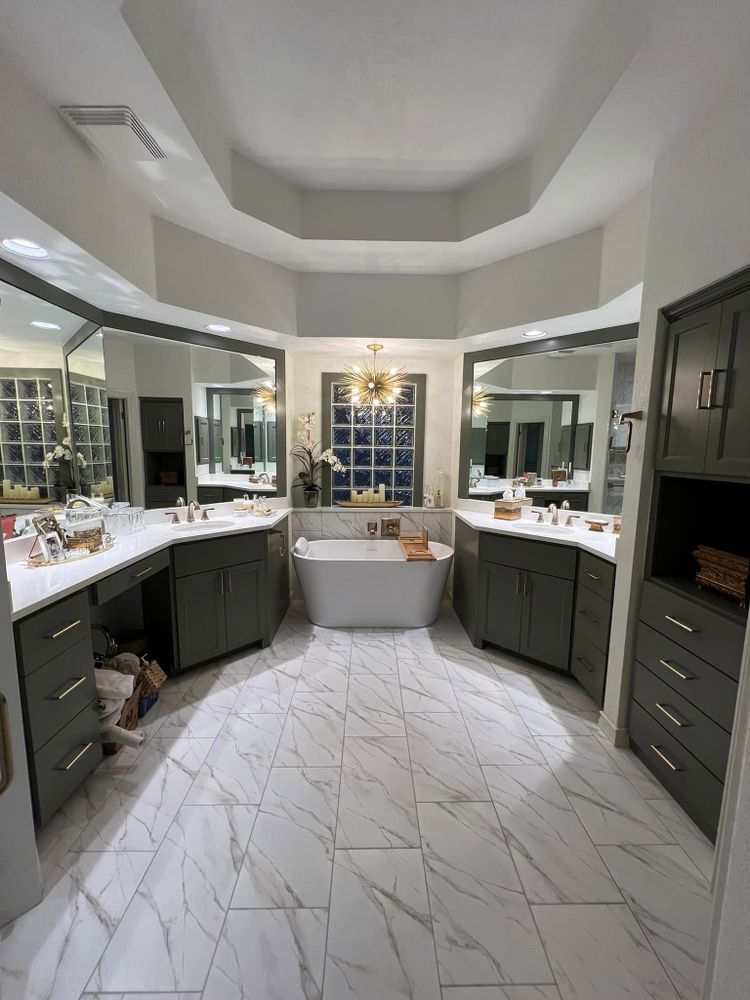 Transform your kitchen with our expert counter tiling service, offering high-quality materials, precision installation, and customized design options to enhance both functionality and aesthetic appeal in your home. for Guadalupe Tile Company in New Braunfels, TX