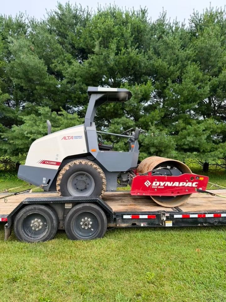 Enhance your home project with our Vibrator Drum Roller rentals, perfect for compacting soil and asphalt efficiently. Achieve a smooth, durable surface with ease and precision for any landscaping or driveway task. for MI Equipment Rentals LLC in Kalamazoo, MI