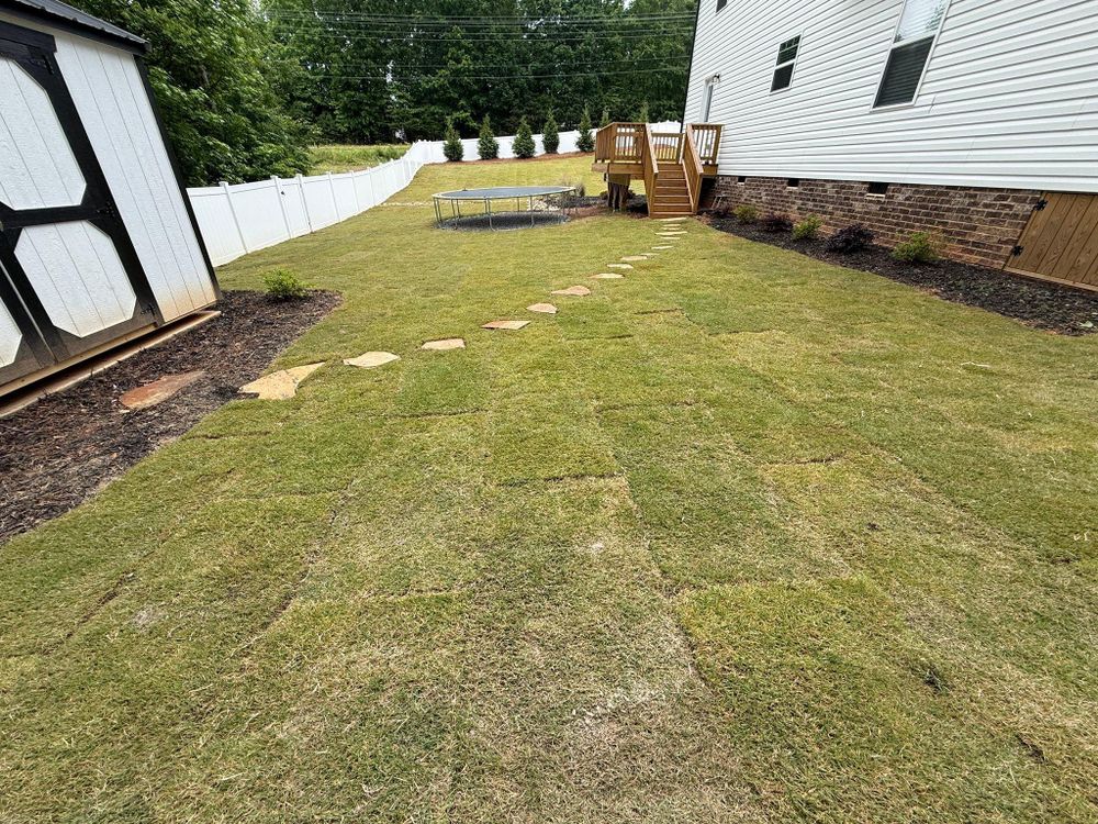 Natural Stone Hardscape for L & C Landscaping in Statesville, NC