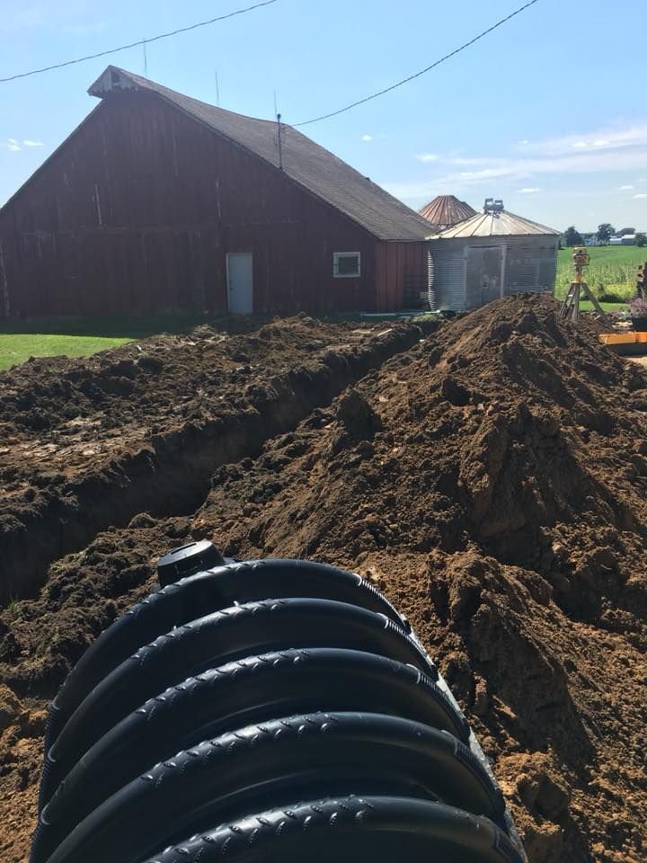 Excavating for M & W Tiling and Excavating in Calamus, IA