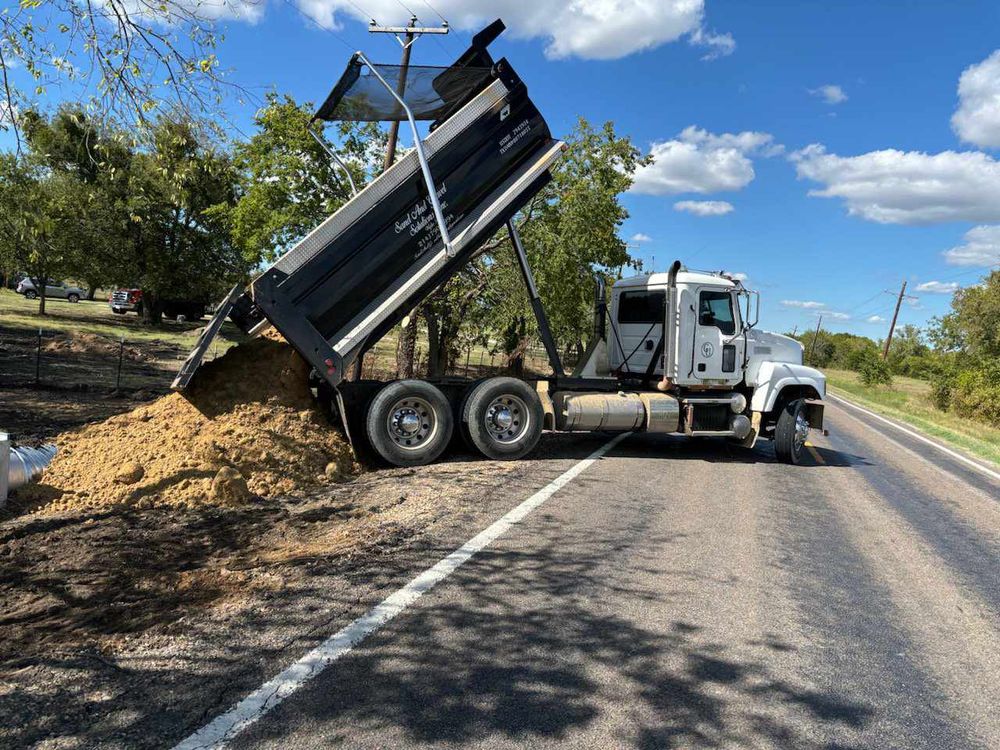 New Culvert Install for Sand And Gravel Solutions in Nevada, TX