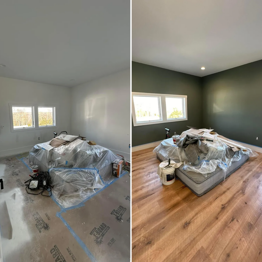 Before & After  for Suter & Sons Painting in Amherst, Western Massachusetts