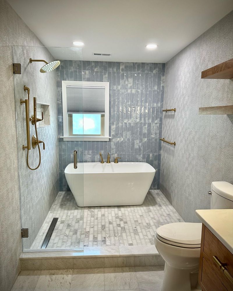 Transform your bathroom into a luxurious retreat with our expert renovation service. From modern upgrades to functional improvements, we'll bring your vision to life with quality craftsmanship and attention to detail. for New Shine Tile in Richmond, VA