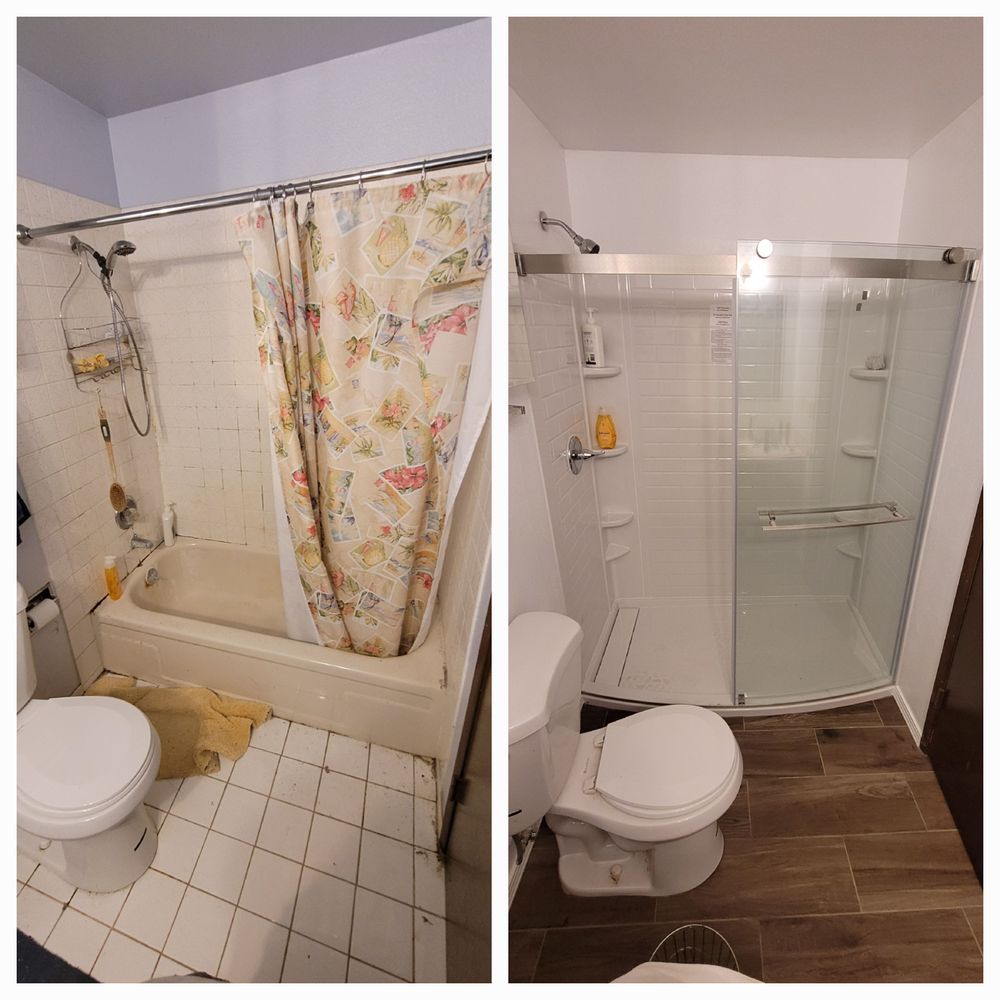 Bathroom remodels for Dawson Remodeling in Lake Stevens, WA
