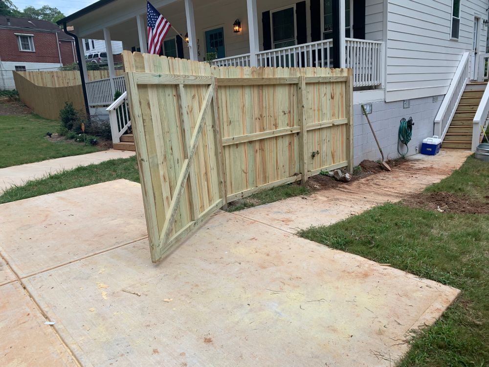 Fence work for Compadres Concrete in Griffin, GA