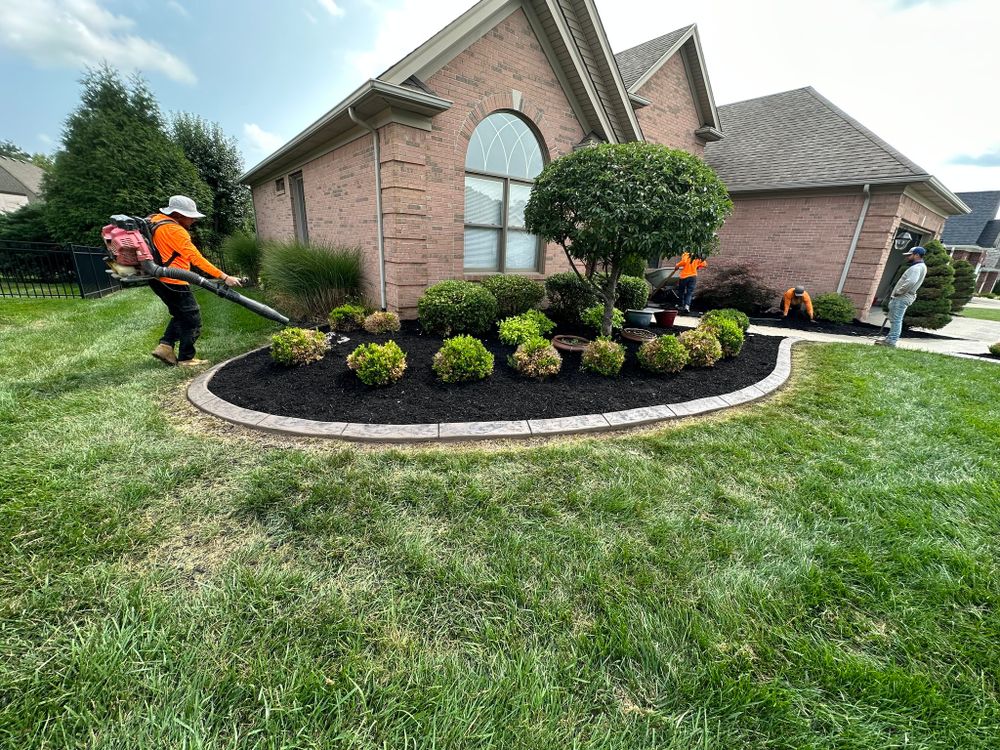 Our Fall & Spring Clean Up service ensures your yard is ready for winter or spring by removing leaves, debris, and preparing plants for the changing temperatures. Trust us to keep your property looking pristine. for Lamb's Lawn Service & Landscaping in Floyds Knobs, IN