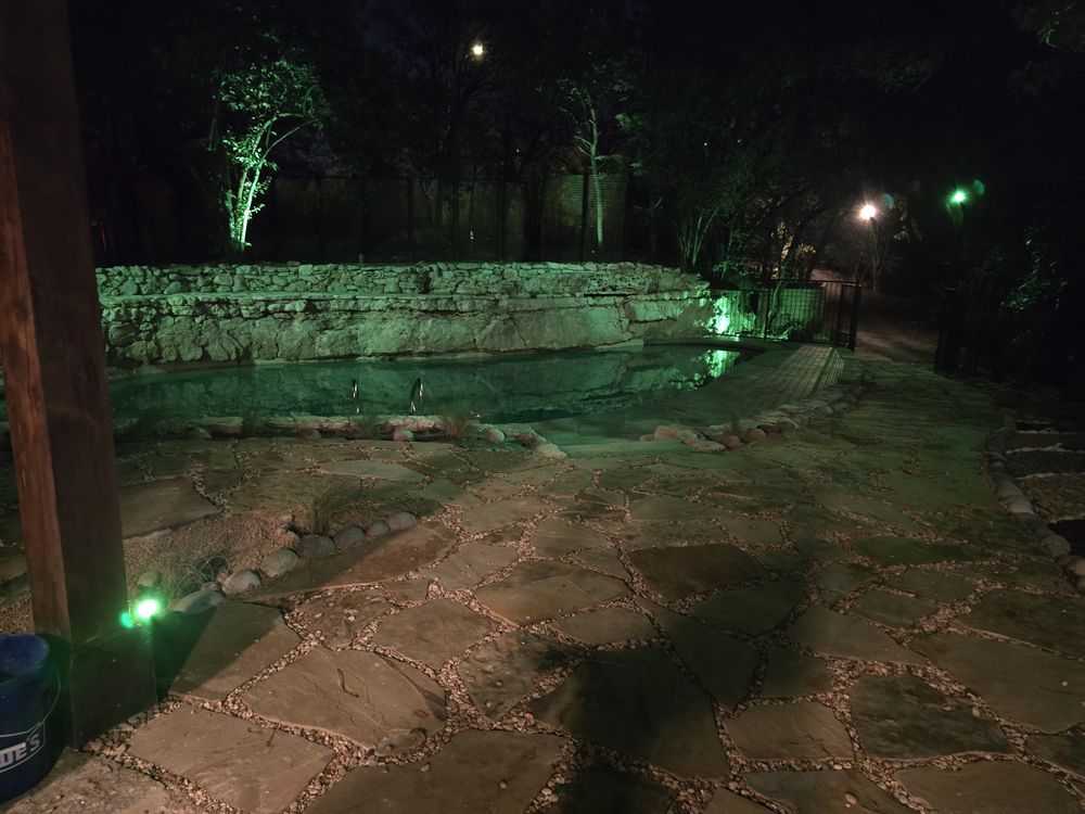 Enhance your home's beauty and security with our expert outdoor lighting landscape service, creating stunning nighttime aesthetics and illuminating pathways for a safe, inviting exterior ambiance all year round. for Green Pastures Lawn Care in Bastrop, TX