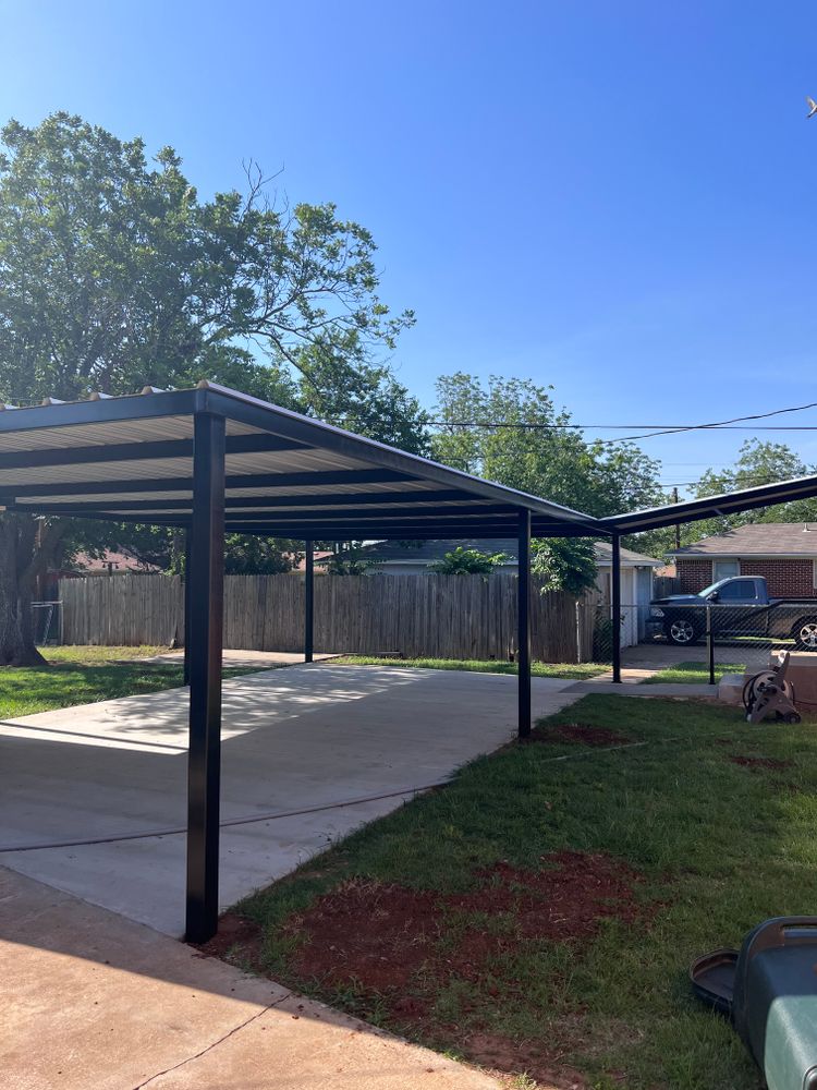 Our Car Ports service provides shade and protection for parked vehicles and outdoor activities. We use durable materials to ensure a long-lasting, reliable product. for 405 Roofing in Oklahoma City, OK