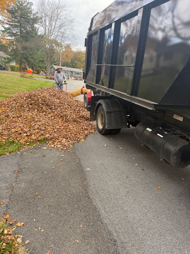 Fall cleanup for Quiet Acres Landscaping in Dutchess County, NY