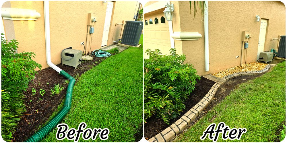 Before & After for AL Curbs in Cape Coral, FL