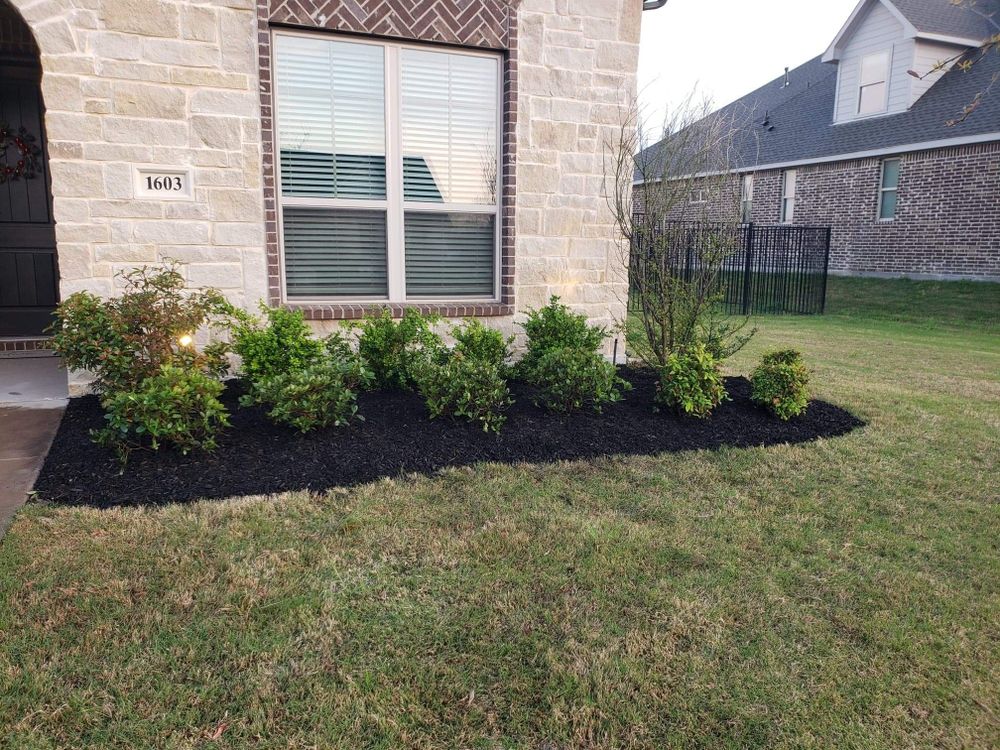 Transform your outdoor space with our Flower Beds service, providing expertly designed and beautifully arranged floral arrangements to enhance curb appeal and create a stunning visual display in your garden. for Paquito's Landscaping in Ellis County, TX
