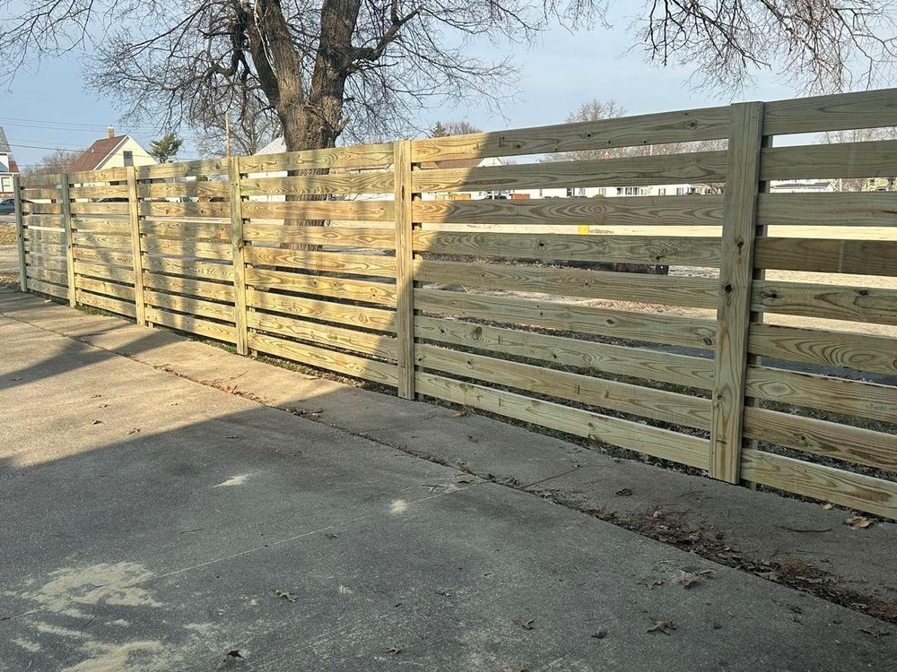 Fence Installation for Illinois Fence & outdoor co. in Kewanee, Illinois