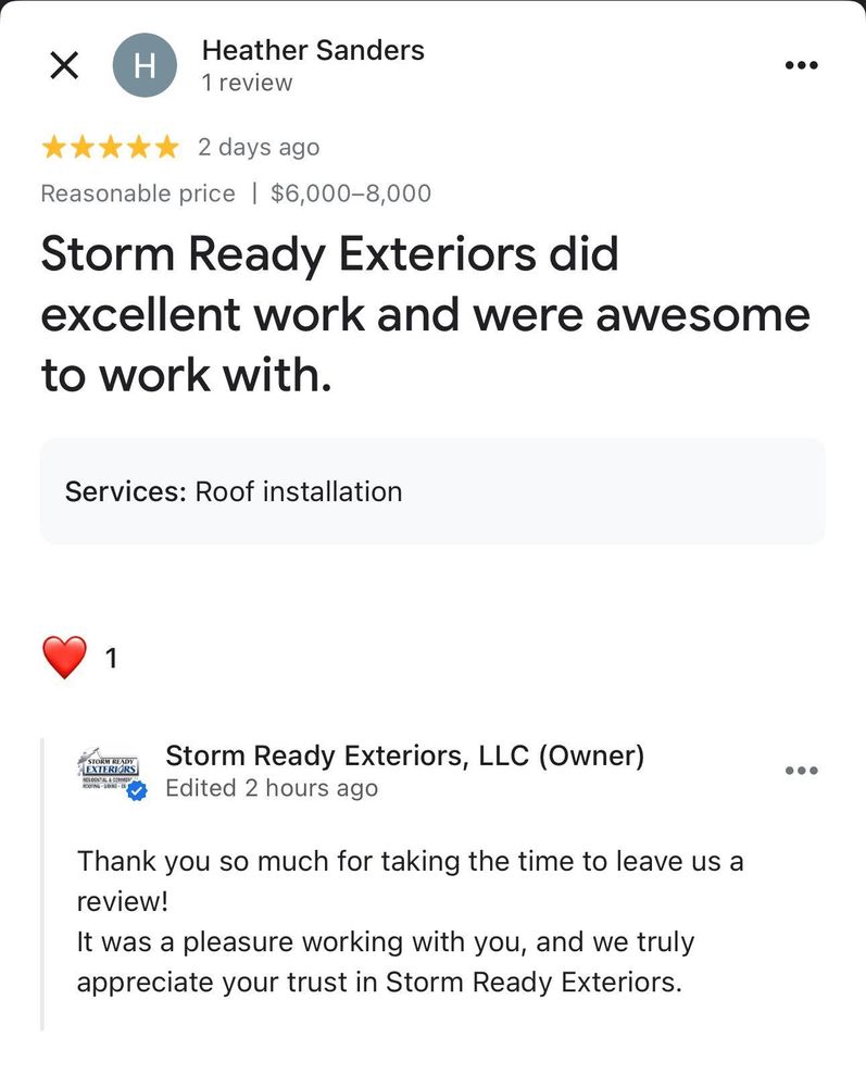 All Photos for Storm Ready Exteriors in Chesapeake Beach, MD