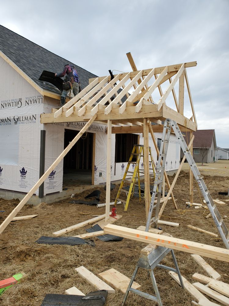 Under construction for John Colvin's Home Improvement in Modoc,  IN