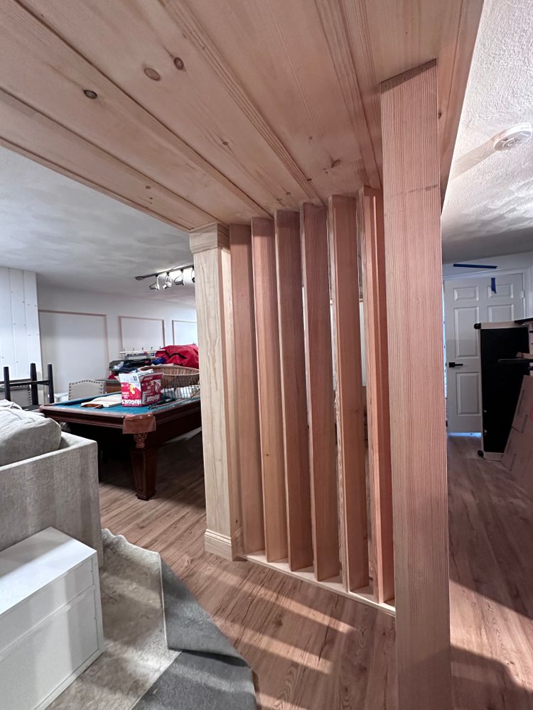 Custom wood work for Right Angle Carpentry in Hanson, MA