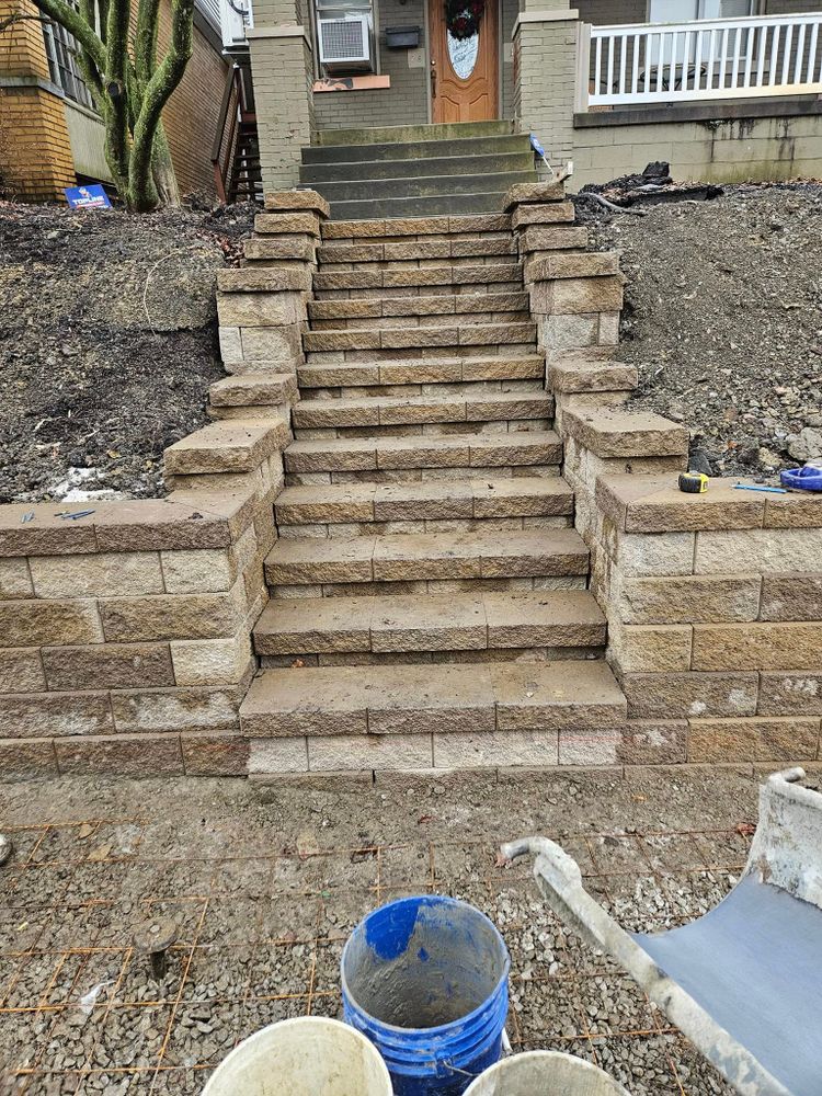 Our masonry service offers expert craftsmanship for durable, high-quality stone and brick work, enhancing your home's beauty and structural integrity with custom designs tailored to fit your unique vision and needs. for Branch Construction in Pittsburg, PA