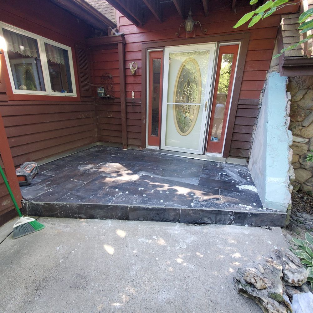 outdoor porcelain tile for Dead Tree General Contracting in Carbondale, Illinois