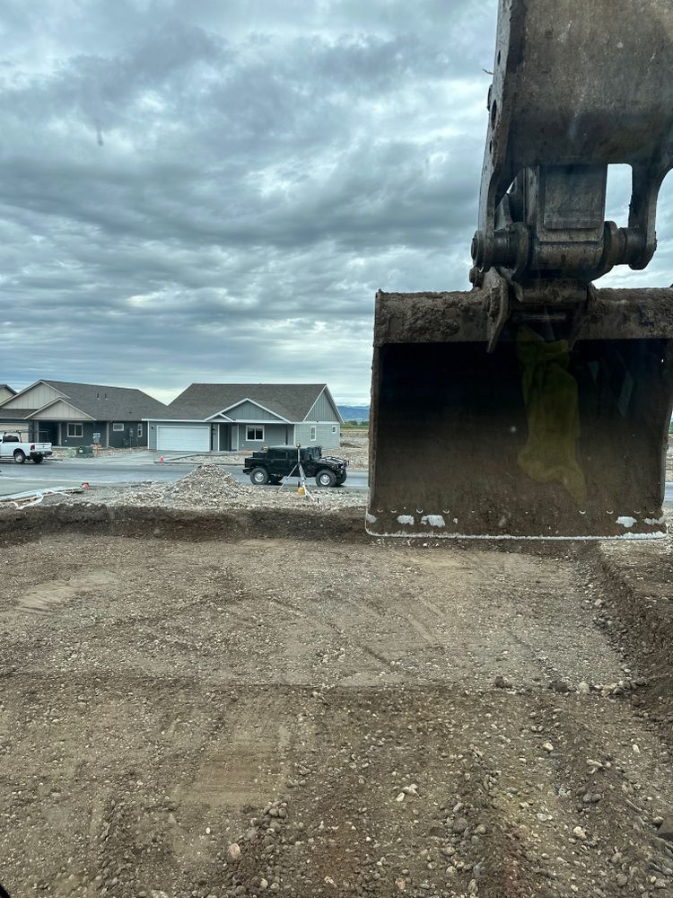 Dirt Work for R&H Homes in Bozeman, MT