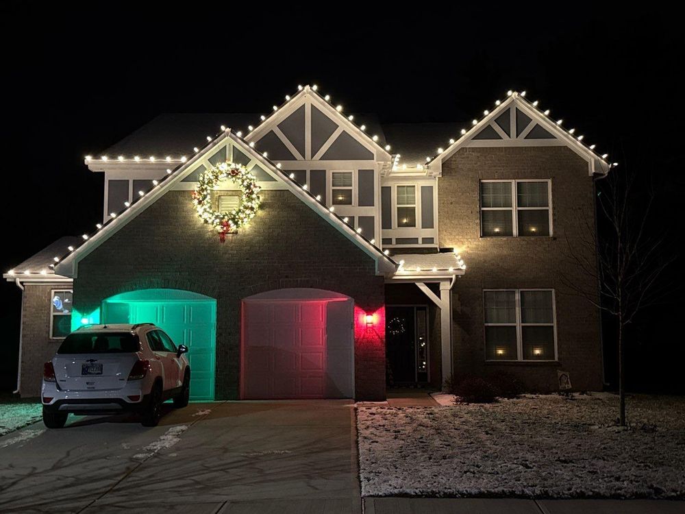 Residential Christmas Light Installation for Indiana Christmas Light Installers in Eaton, IN