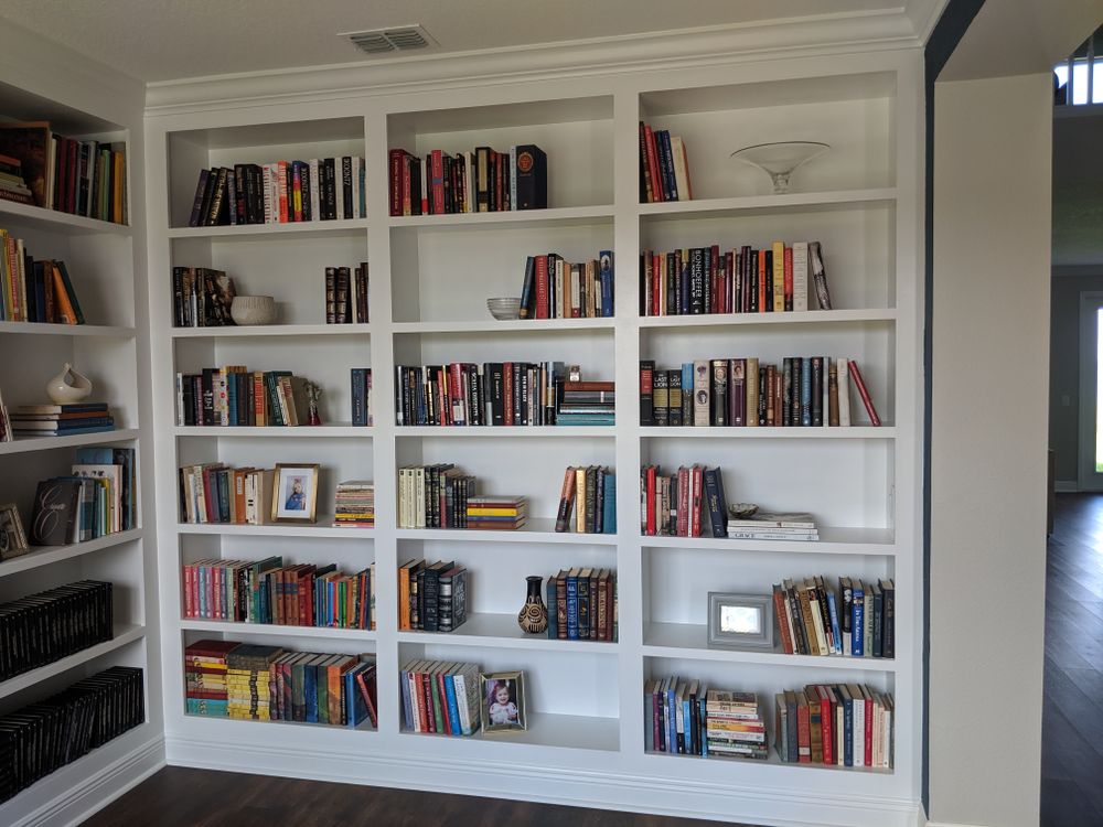 Enhance your home's functionality and aesthetic with our custom built in cabinets, expertly crafted to seamlessly integrate into any space while maximizing storage and complementing your unique style preferences. for MJ'S TRIM INC. in Orlando, FL