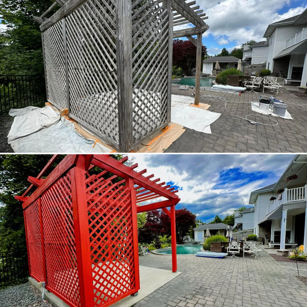 Before & After  for Suter & Sons Painting in Amherst, Western Massachusetts