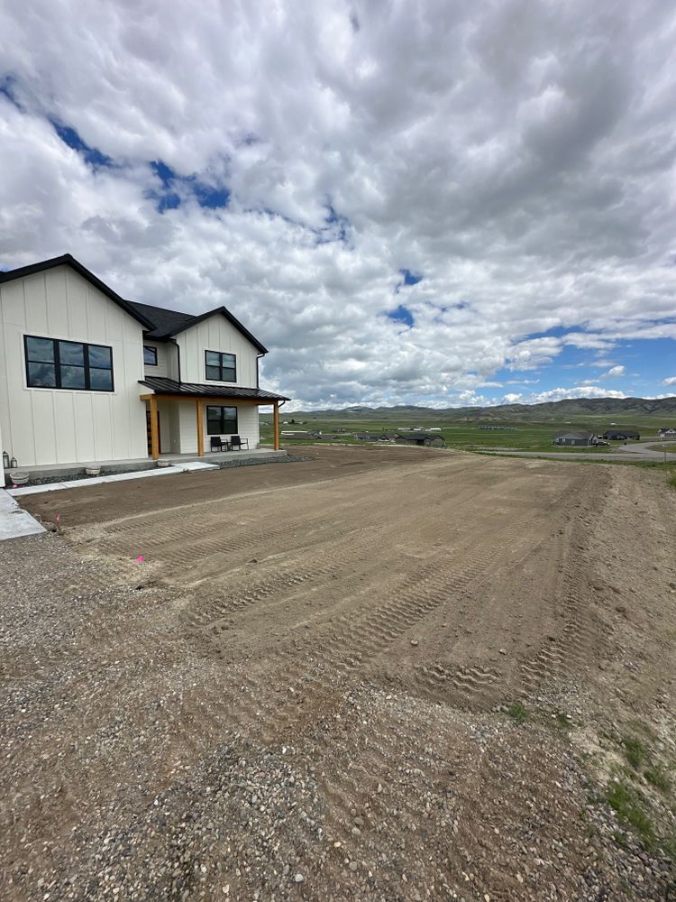 Dirt Work for R&H Homes in Bozeman, MT