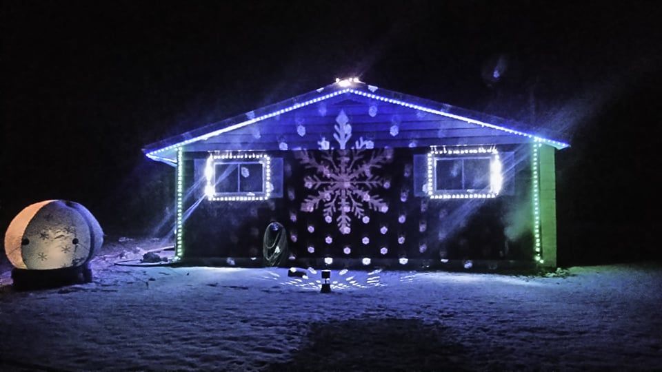 Christmas Light Installation for LLS Property Solutions in Big Rapids, MI