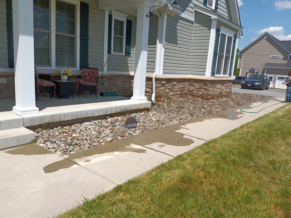 Landscape Design/ Rocks and Pavers for Sam I AM Property Solutions in Sunderland, MD