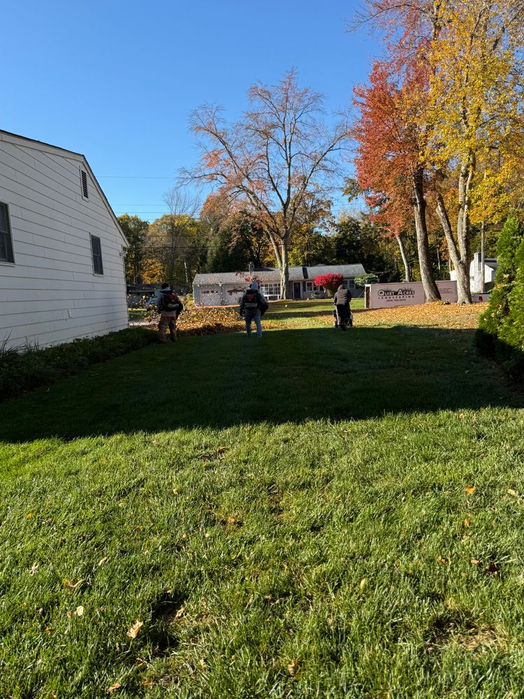 Fall cleanup for Quiet Acres Landscaping in Dutchess County, NY