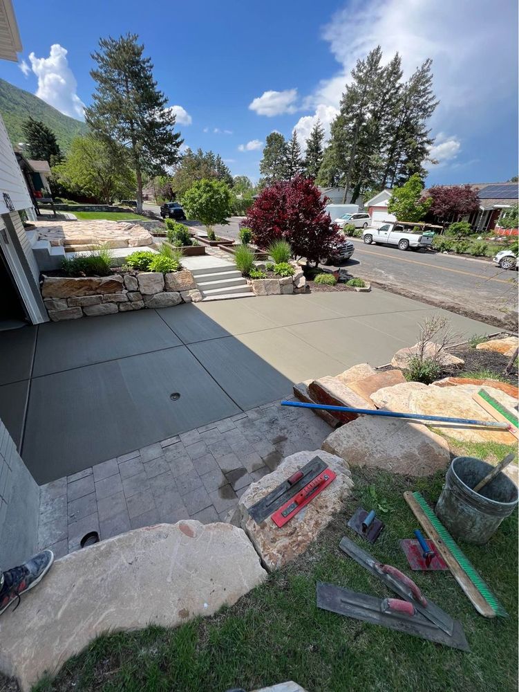 Our Retaining and Rock Walls service offers aesthetically pleasing and durable solutions for homeowners looking to add functionality, structure, and visual appeal to their outdoor spaces with high-quality concrete structures. for Solano's Construction in Salt Lake City, UT