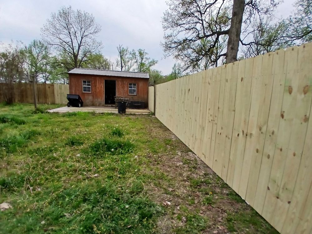 Reversed Picket Fence for Dead Tree General Contracting in Carbondale, Illinois