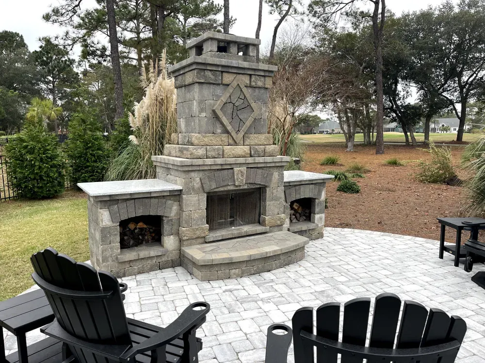 Hardscaping for Bianchi Business Development in Southport, NC